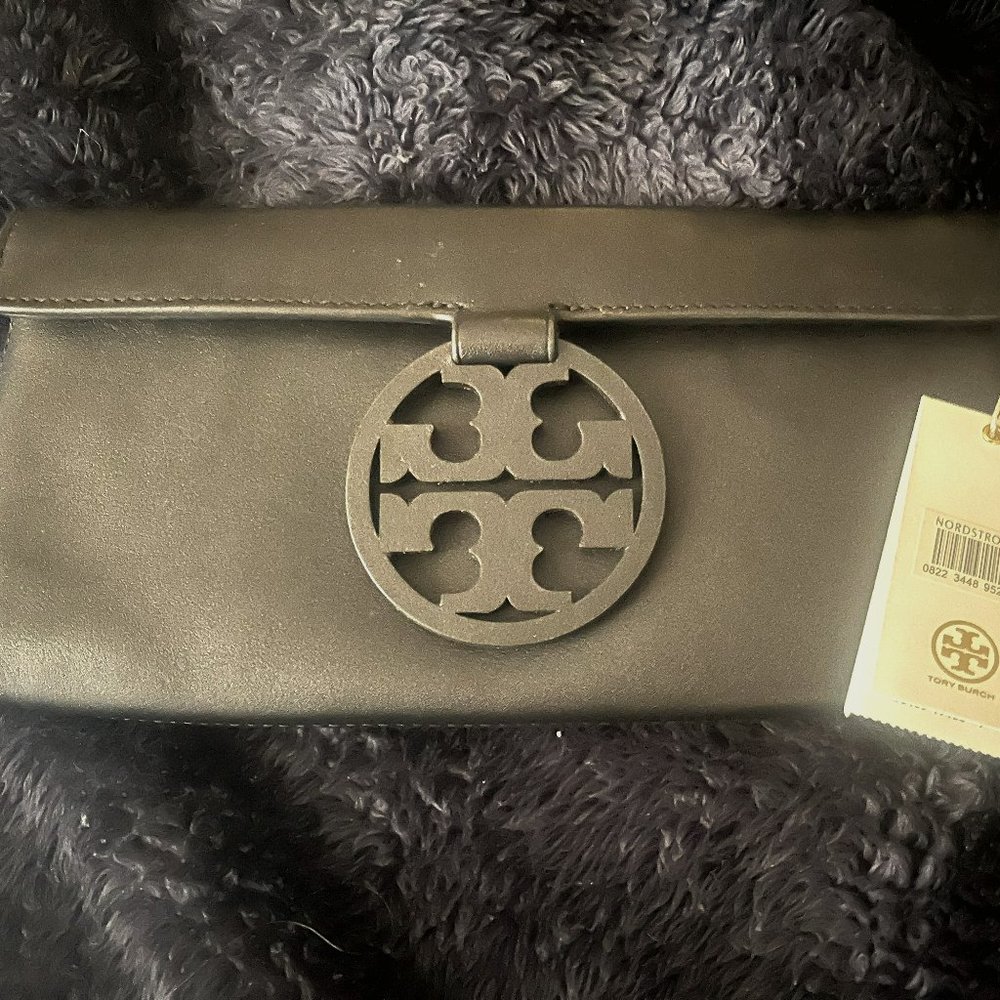 Tory Burch Miller Black Clutch